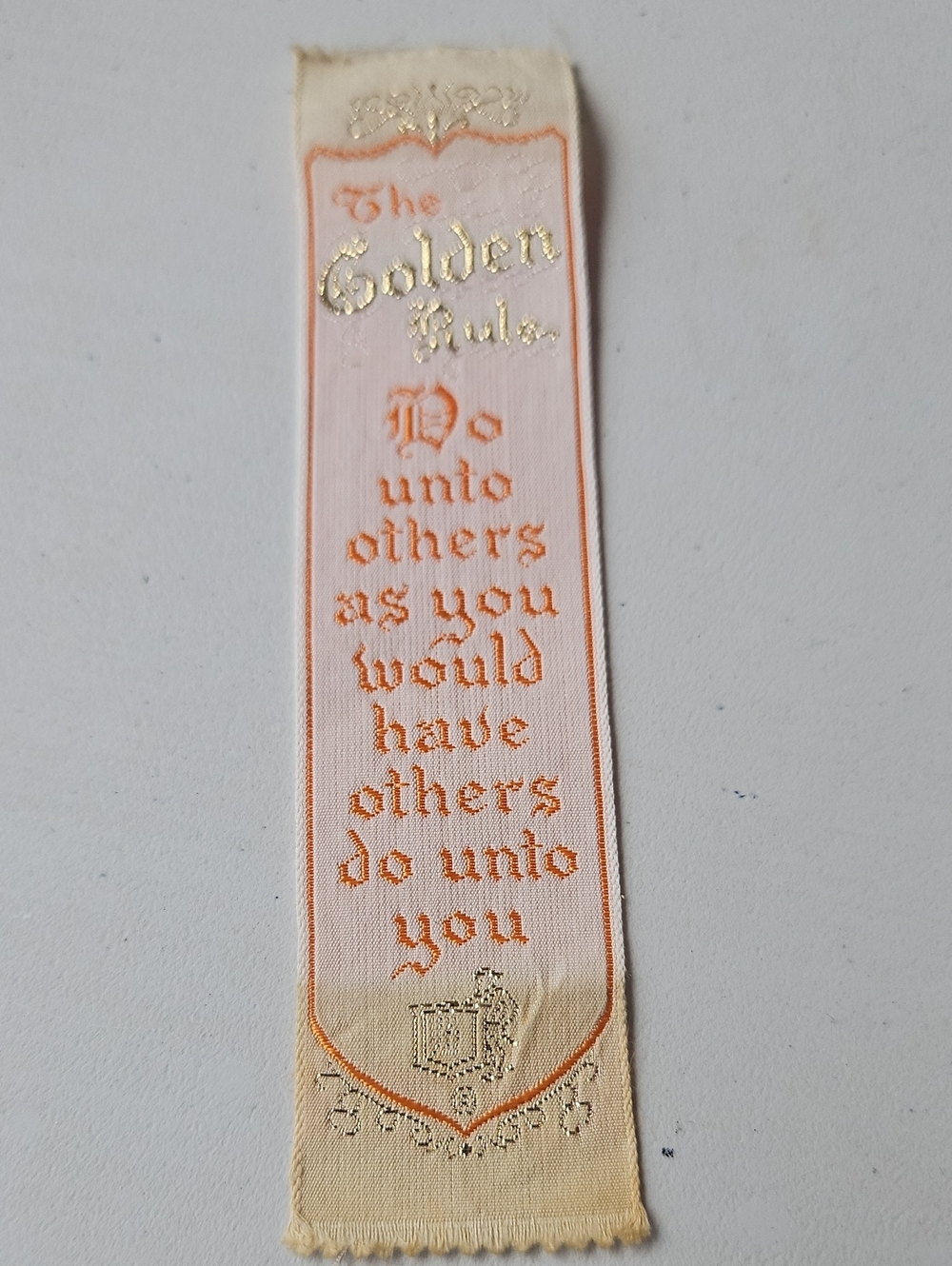 Vintage Silk Bookmark
